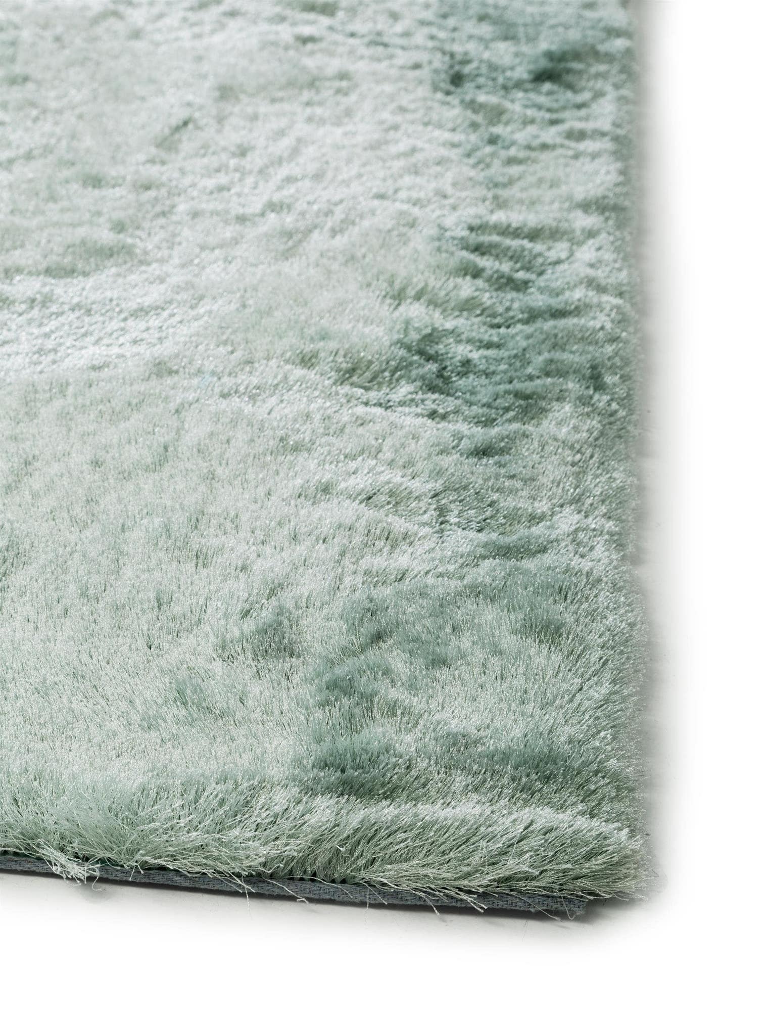 Teppich aus 100% Polyester in Türkis mit 31 bis 40 mm hohem Flor von benuta Nest
