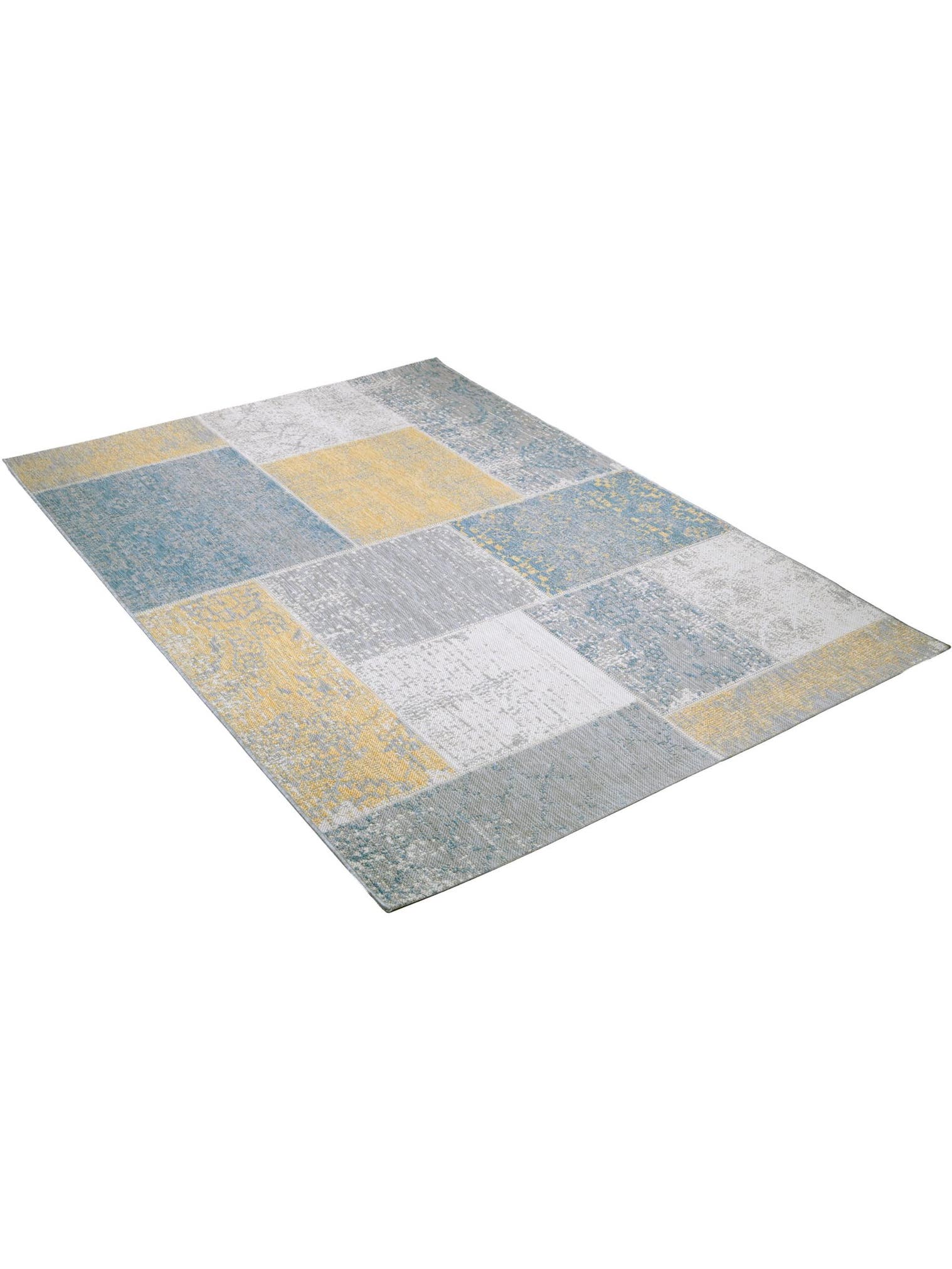 Teppich aus 100% Polypropylen in Gelb mit bis 5 mm hohem Flor von benuta Nest