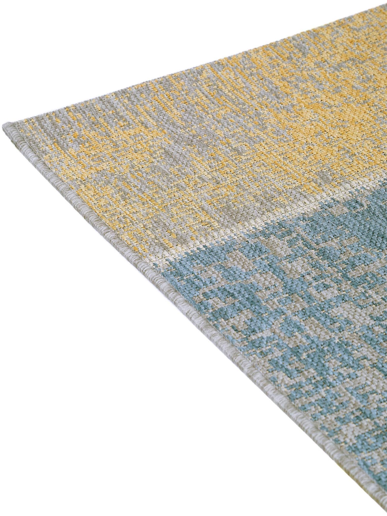Teppich aus 100% Polypropylen in Gelb mit bis 5 mm hohem Flor von benuta Nest