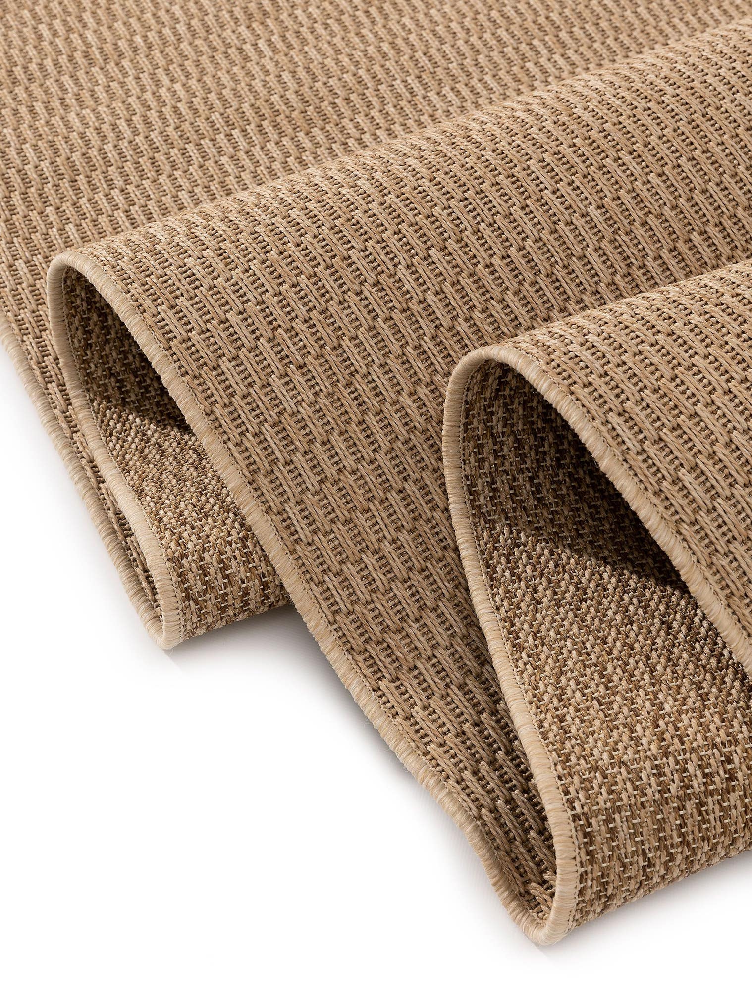 Teppich aus 100% Polypropylen in Beige mit 6 bis 10 mm hohem Flor von benuta Nest