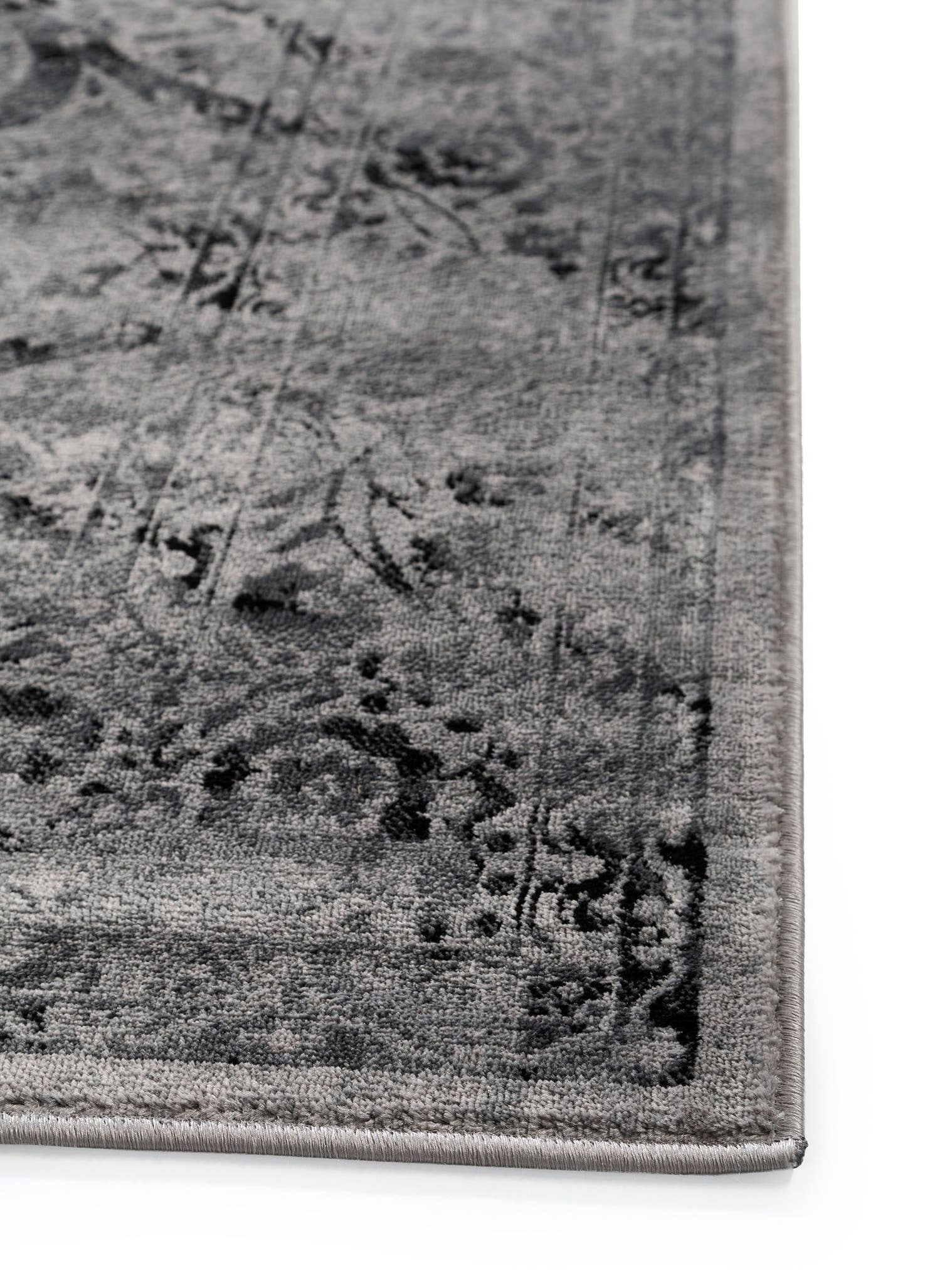 Rug made of 100% Polypropylene in Grey with a 1- 5 mm high pile by benuta