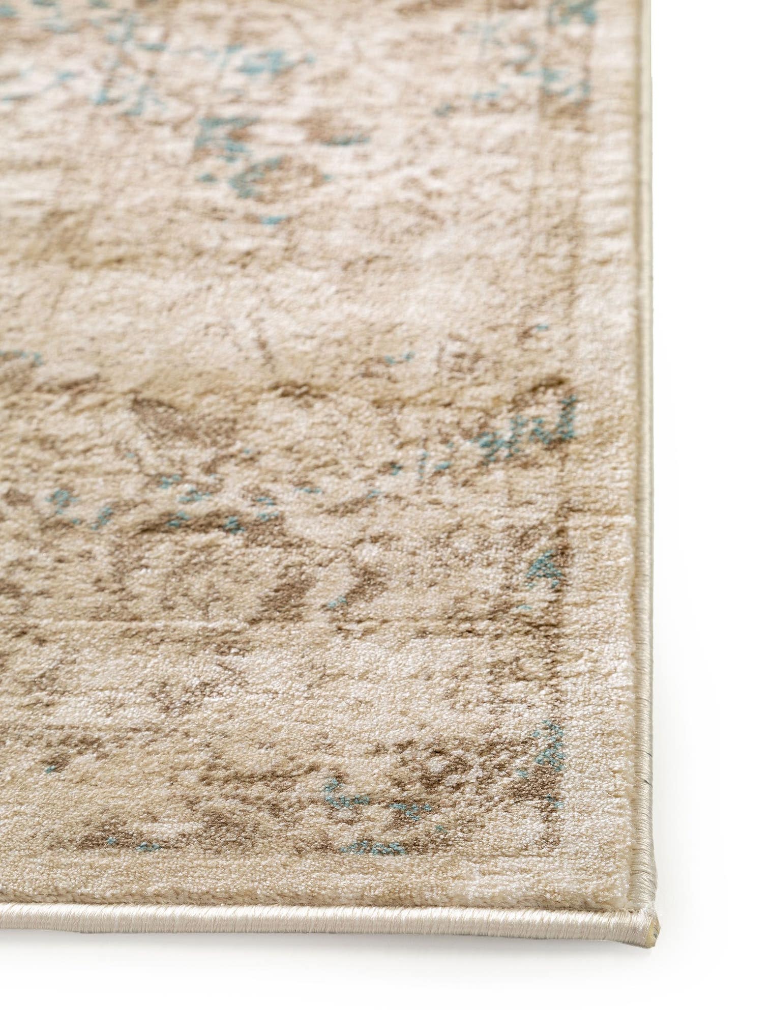 Tapis en 100% Polypropylène en Beige avec une pile de 1- 5 mm de hauteur de benuta