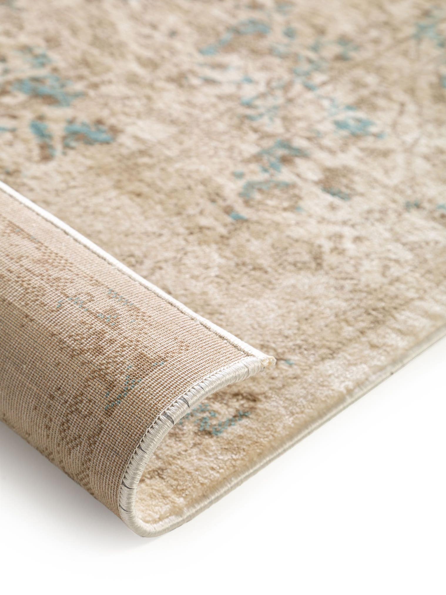Tapis en 100% Polypropylène en Beige avec une pile de 1- 5 mm de hauteur de benuta