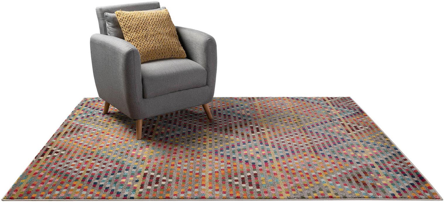 Teppich aus 100% Polypropylen in Multicolor mit 11 bis 20 mm hohem Flor von benuta Nest