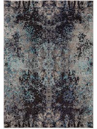 Teppich Casa Anthrazit/Blau
