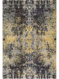 Teppich Casa Anthrazit/Gelb