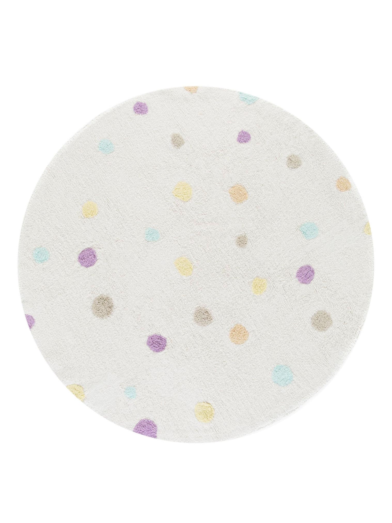 Matta av 100% Bomull i Beige med 11 - 20 mm hög lugg från Lytte