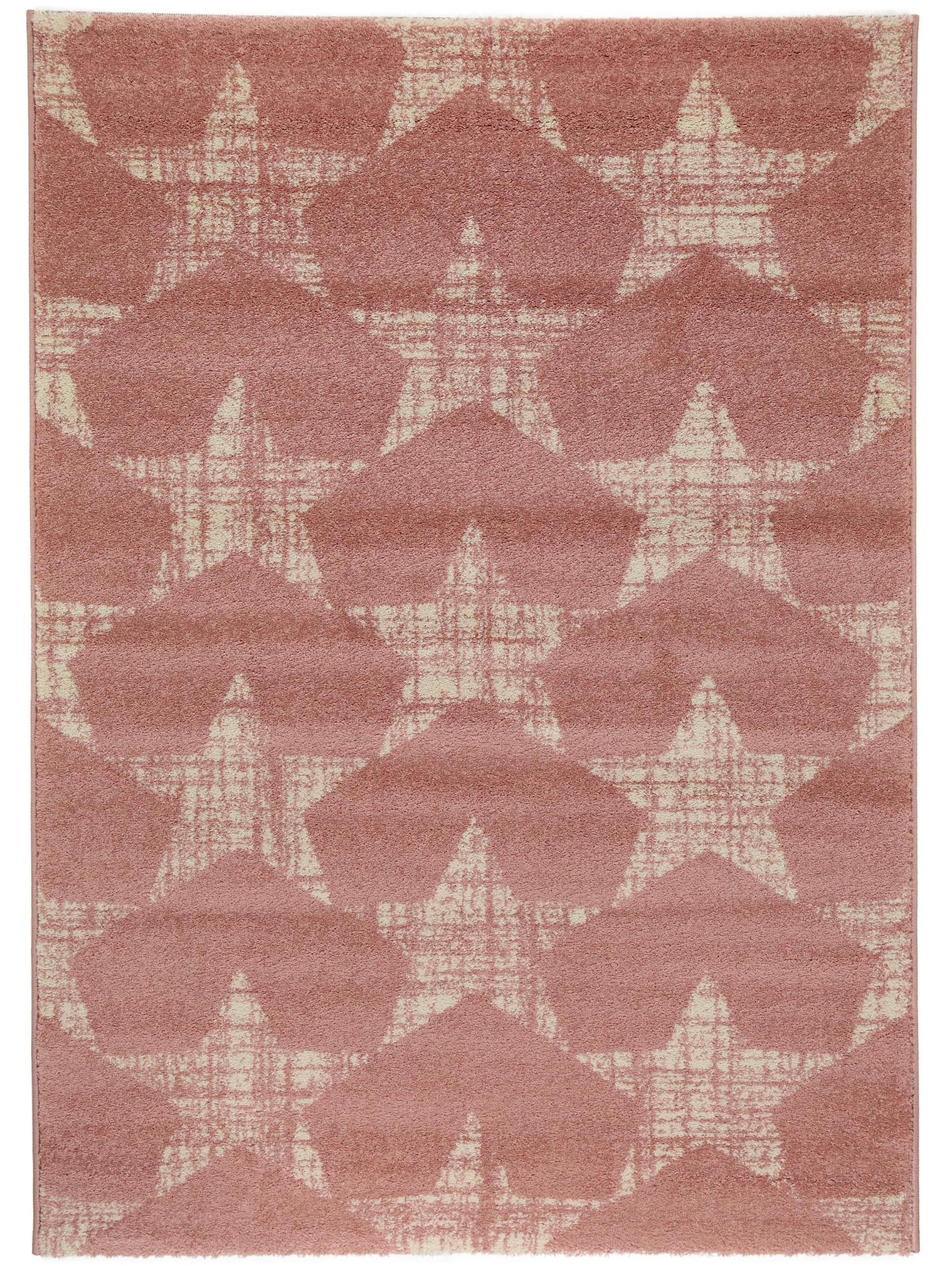 Teppich aus 100% Polypropylen in Rosa mit 6 bis 10 mm hohem Flor von benuta