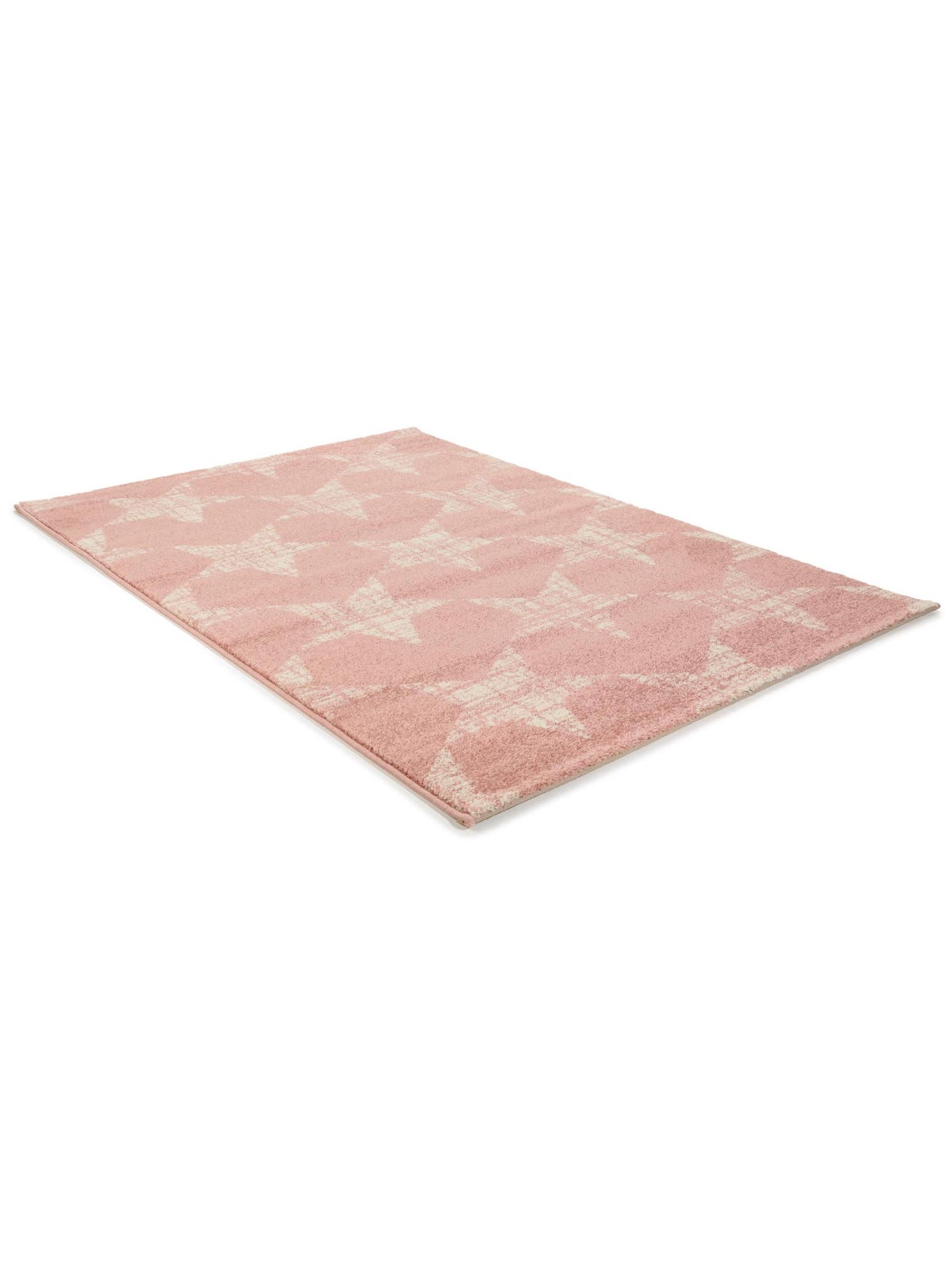 Teppich aus 100% Polypropylen in Rosa mit 6 bis 10 mm hohem Flor von benuta