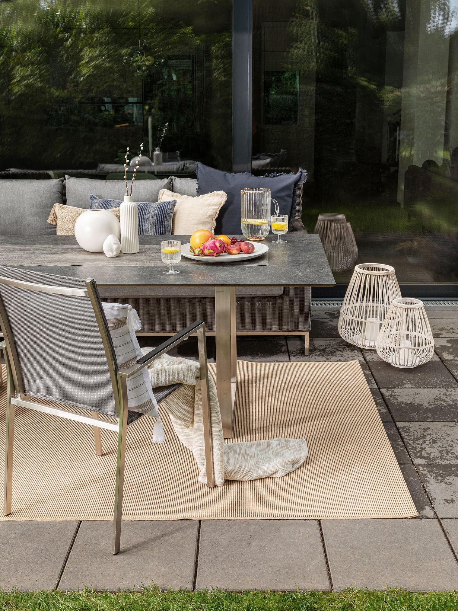 Teppich aus 100% Polypropylen in Beige mit 6 bis 10 mm hohem Flor von benuta Nest