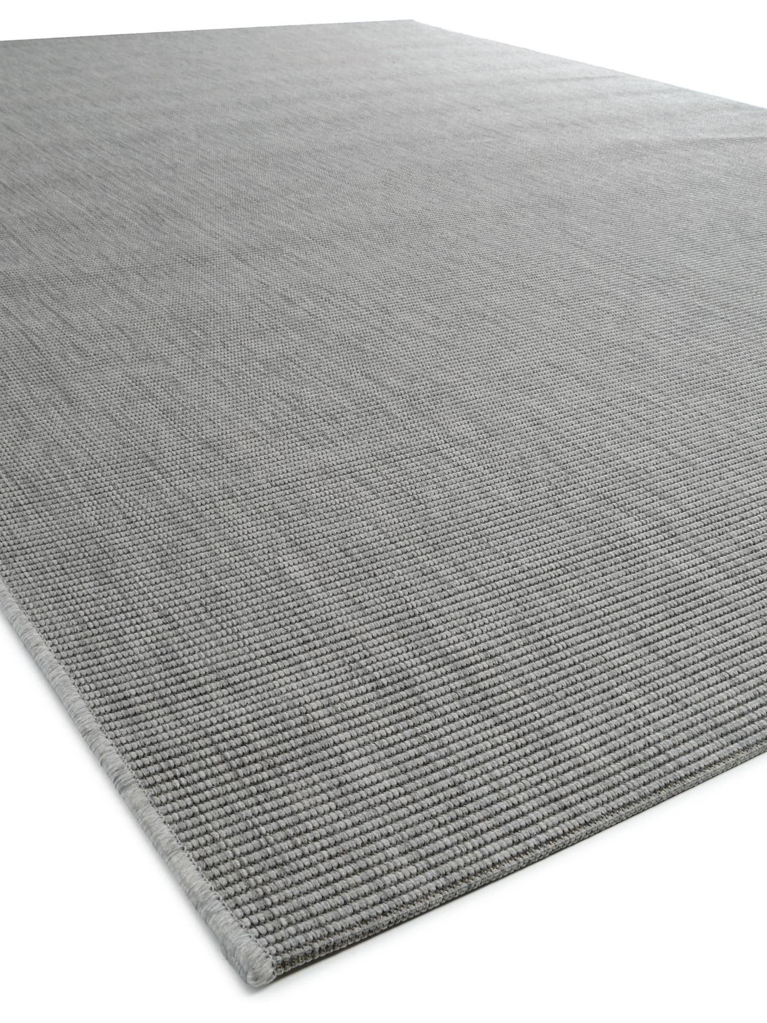 Teppich aus 100% Polypropylen in Grau mit 6 bis 10 mm hohem Flor von benuta Nest
