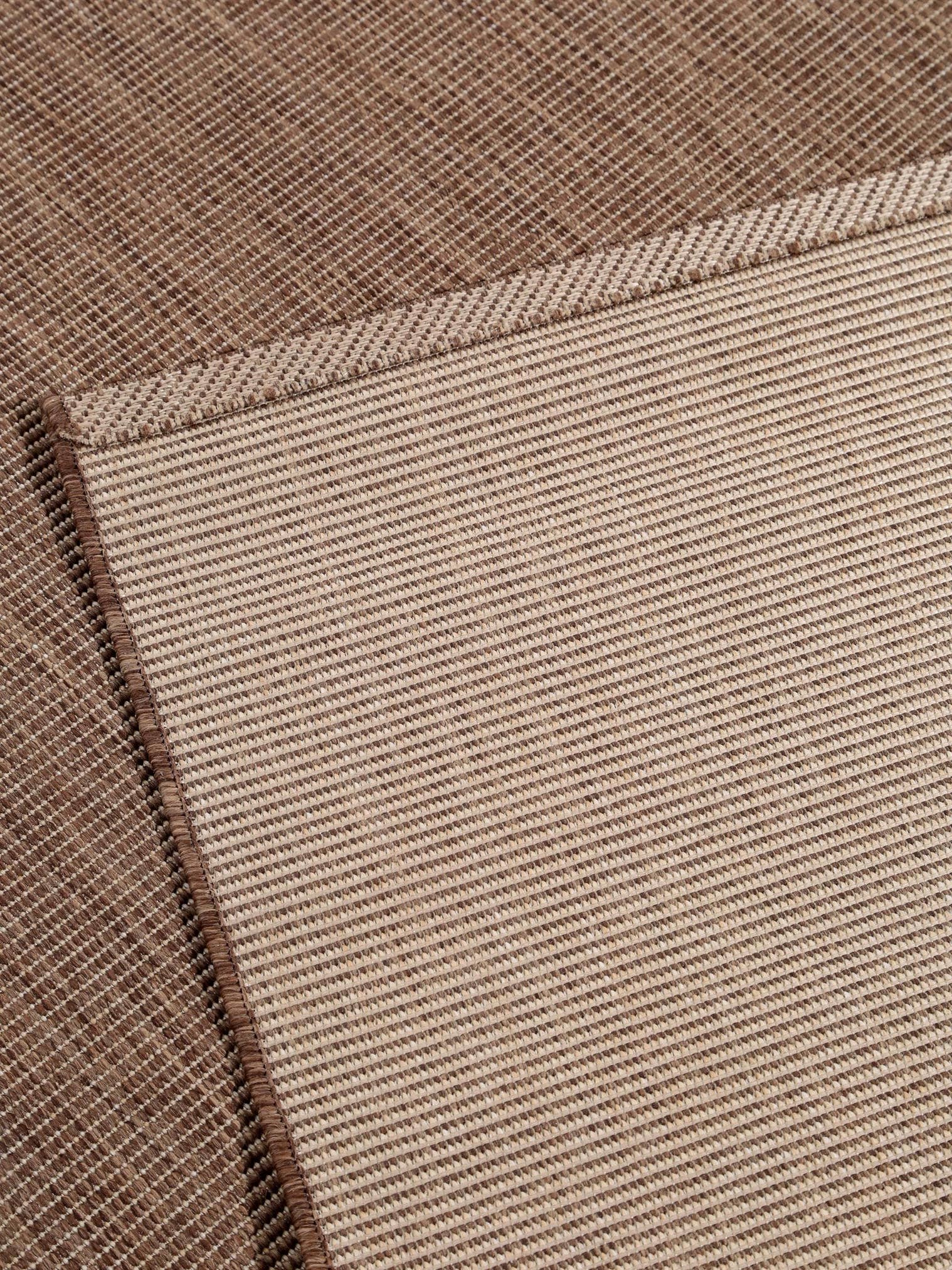Rug made of 100% Polypropylene in Brown with a 6 - 10 mm high pile by benuta Nest