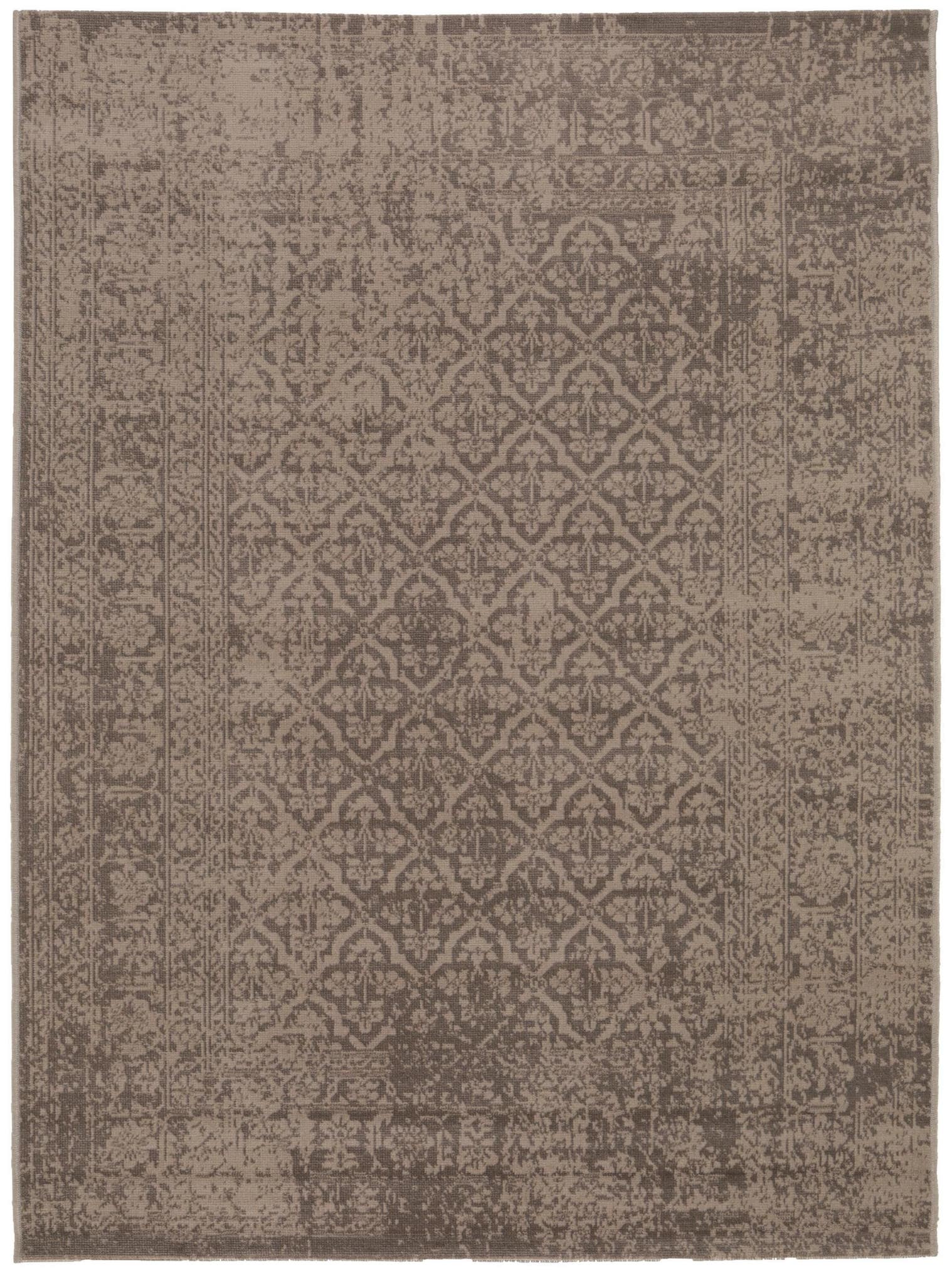 Teppich aus 100% Polypropylen in Taupe mit bis 5 mm hohem Flor von benuta Nest