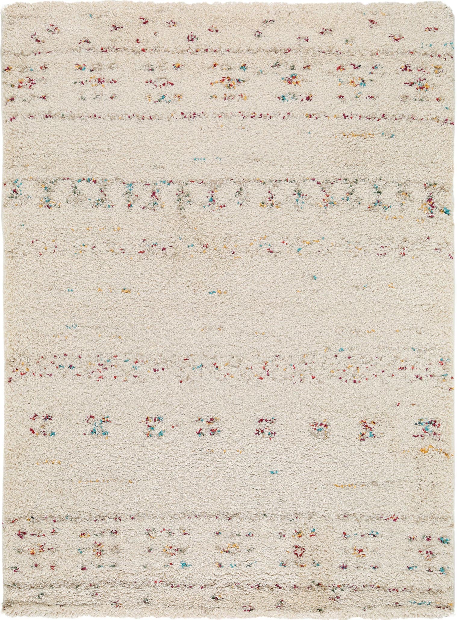Tapis en 100% Polypropylène en Beige avec une pile de 21 - 30 mm de hauteur de benuta Nest