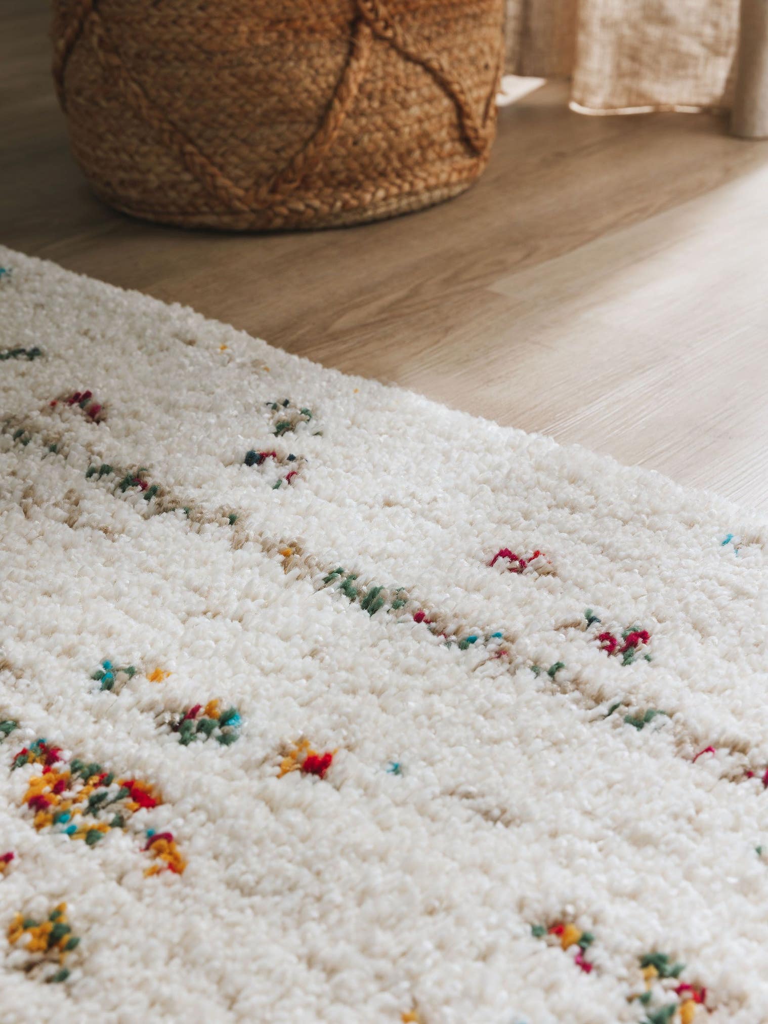Tapis en 100% Polypropylène en Beige avec une pile de 21 - 30 mm de hauteur de benuta Nest