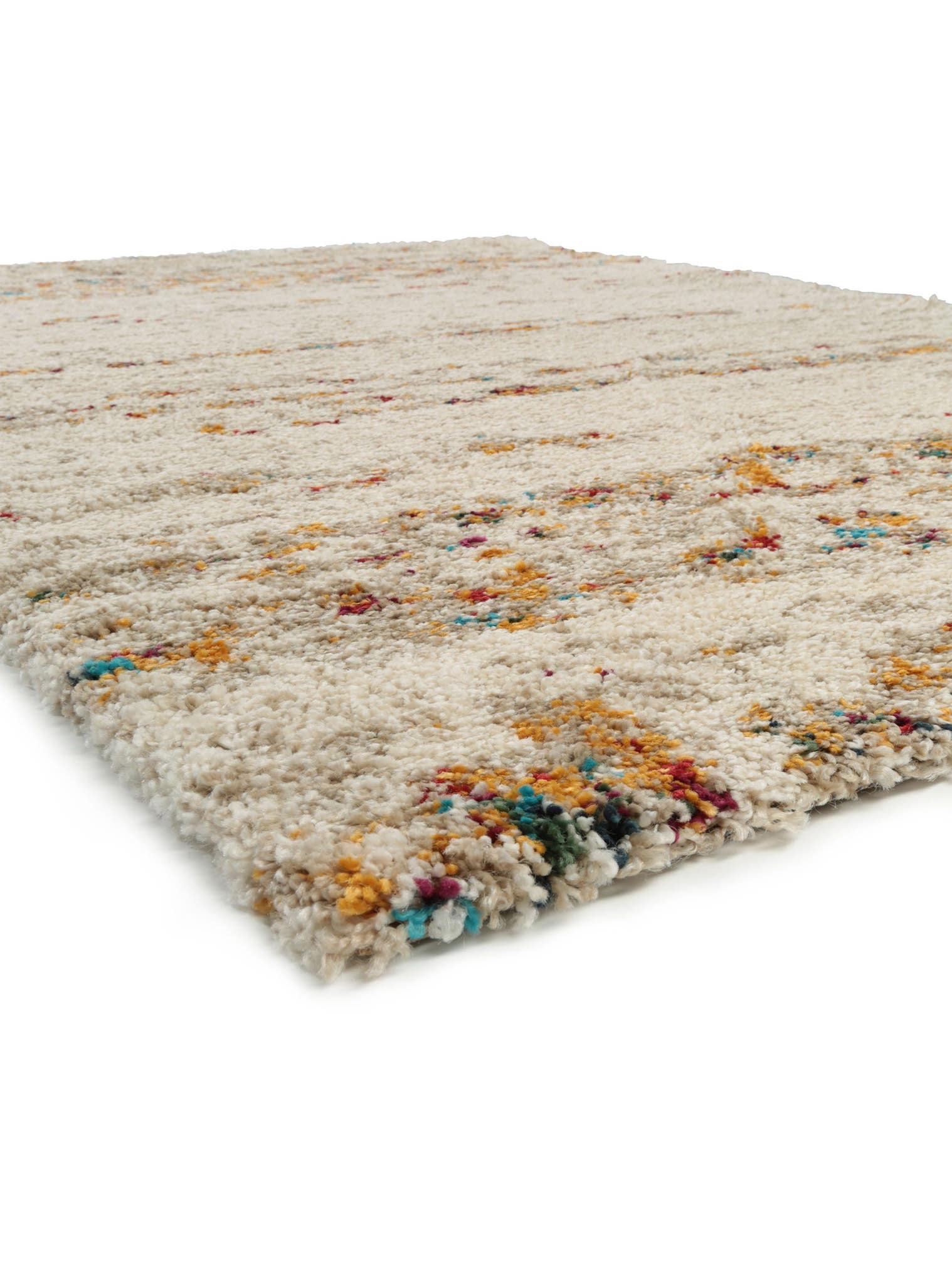 Tapis en 100% Polypropylène en Beige avec une pile de 21 - 30 mm de hauteur de benuta Nest