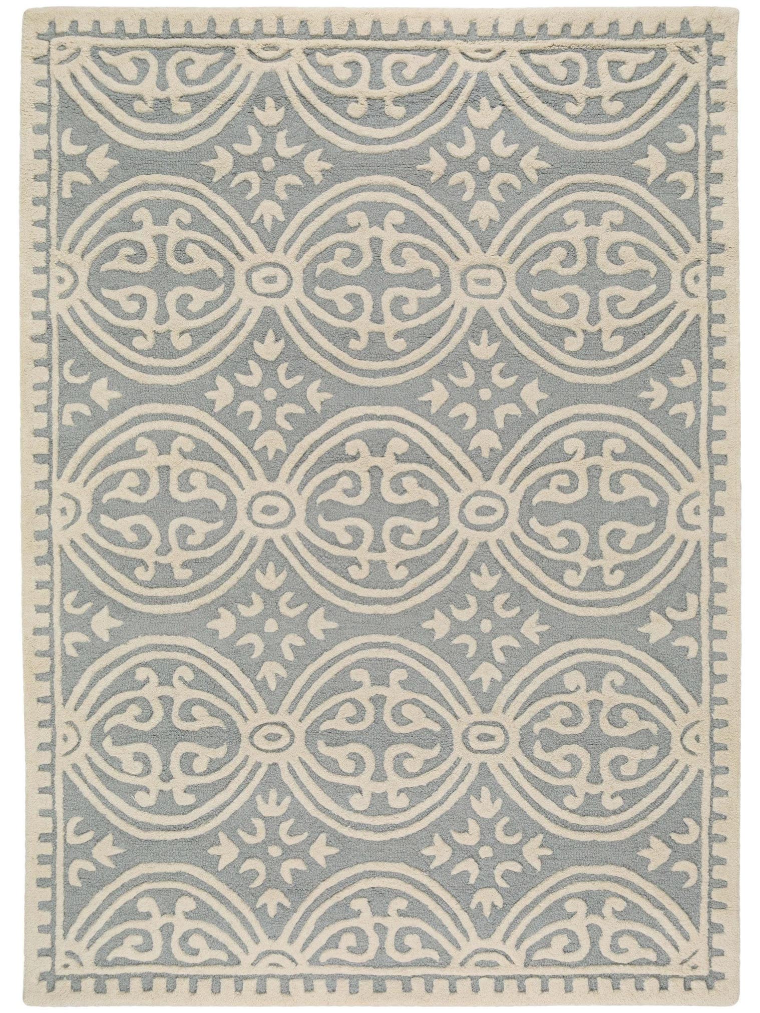 Rug made of 100% Wool in Blue with a 11 - 20 mm high pile by benuta