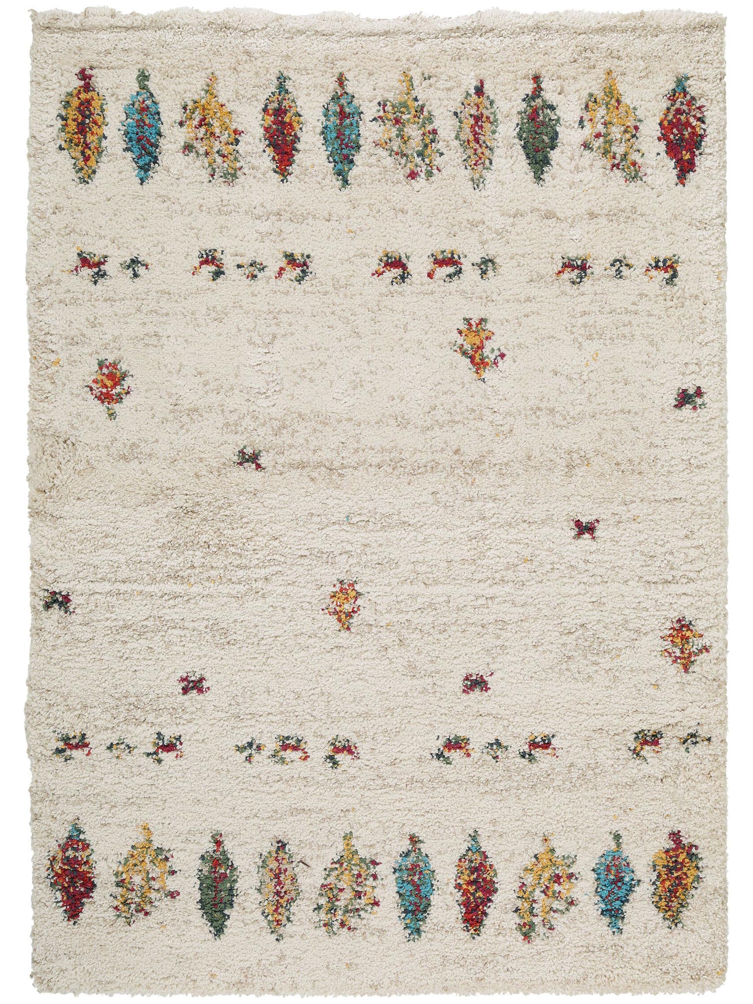 Tapis en 100% Polypropylène en Beige avec une pile de 21 - 30 mm de hauteur de benuta Nest