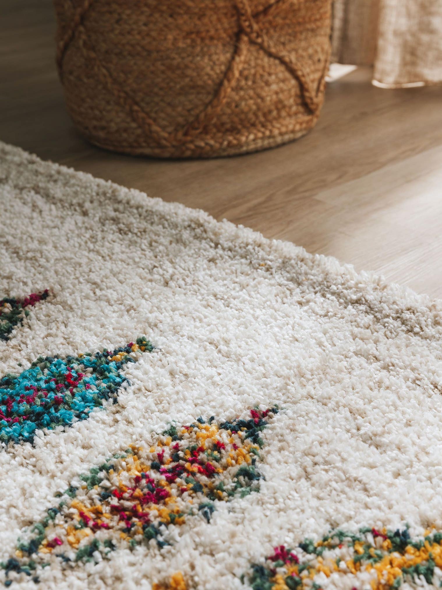 Tapis en 100% Polypropylène en Beige avec une pile de 21 - 30 mm de hauteur de benuta Nest