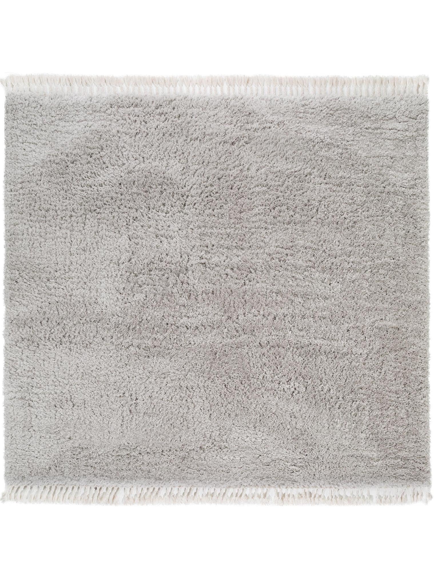 Teppich aus 100% Polyester in Grau mit 41 bis 50 mm hohem Flor von benuta Pop