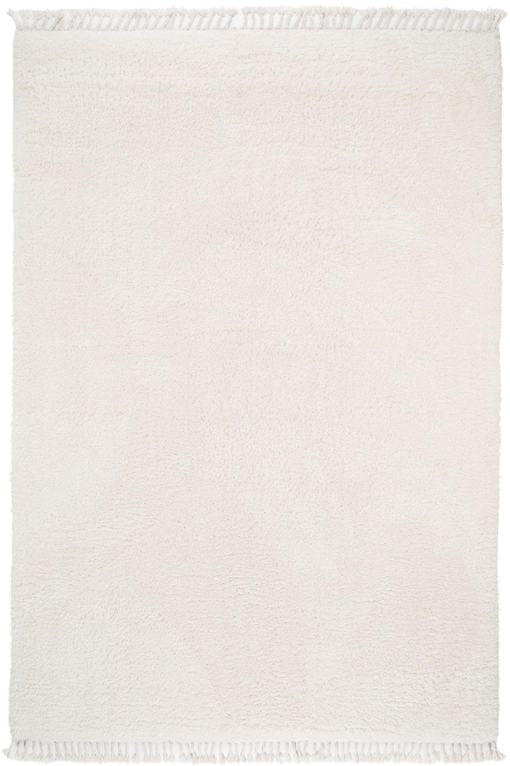 Rug made of 100% Polyester in Beige with a 41 - 50 mm high pile by benuta Pop