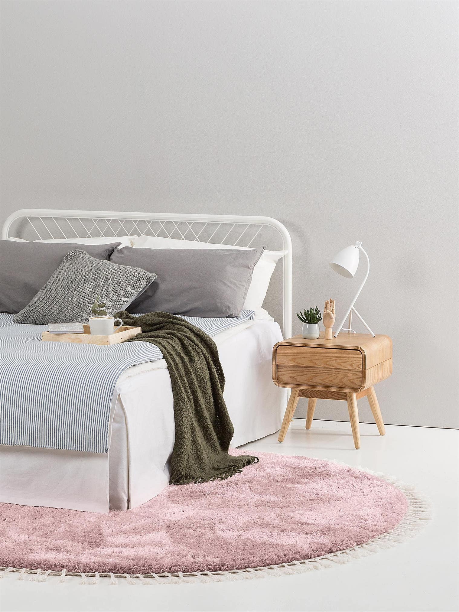 Teppich aus 100% Polyester in Rosa mit 41 bis 50 mm hohem Flor von benuta Pop