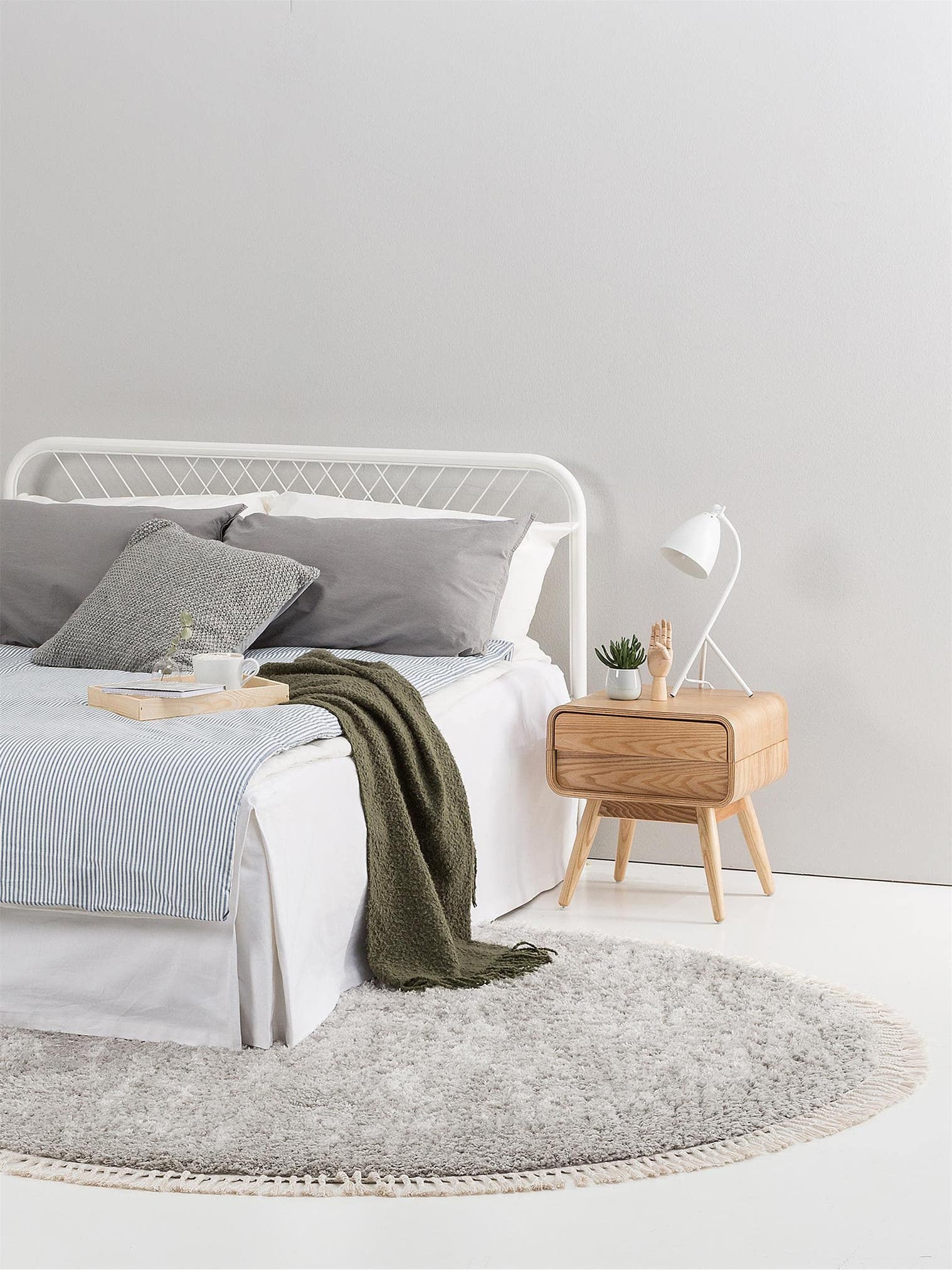 Teppich aus 100% Polyester in Grau mit 41 bis 50 mm hohem Flor von benuta Pop
