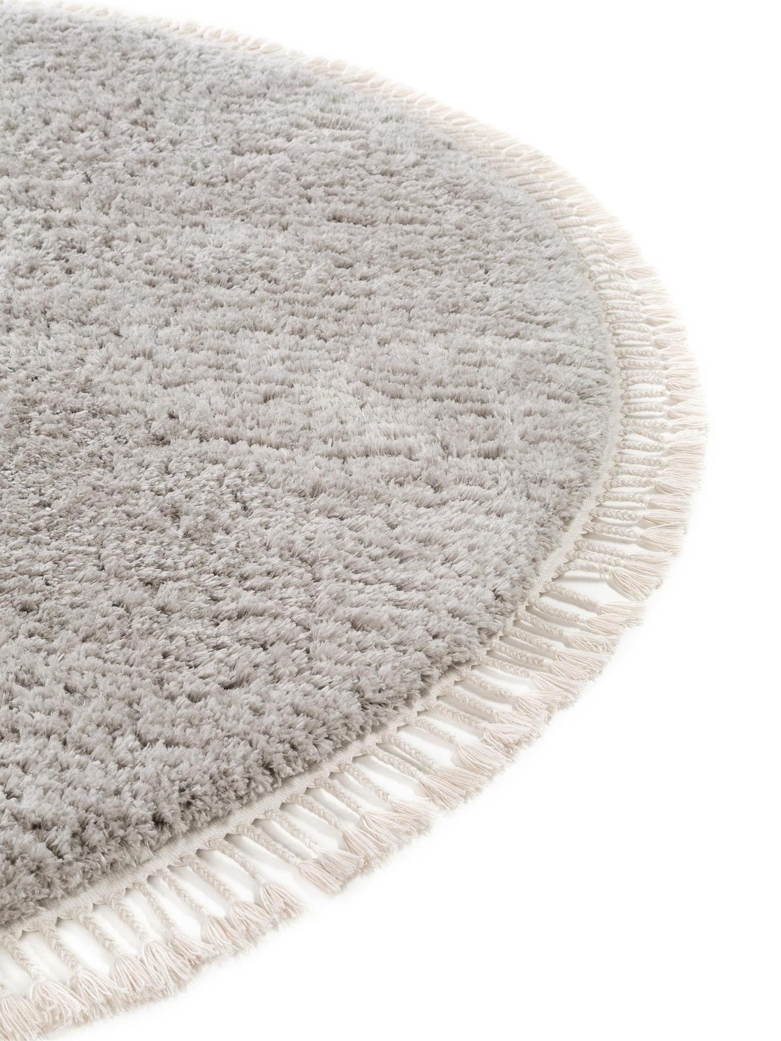 Teppich aus 100% Polyester in Grau mit 41 bis 50 mm hohem Flor von benuta Pop