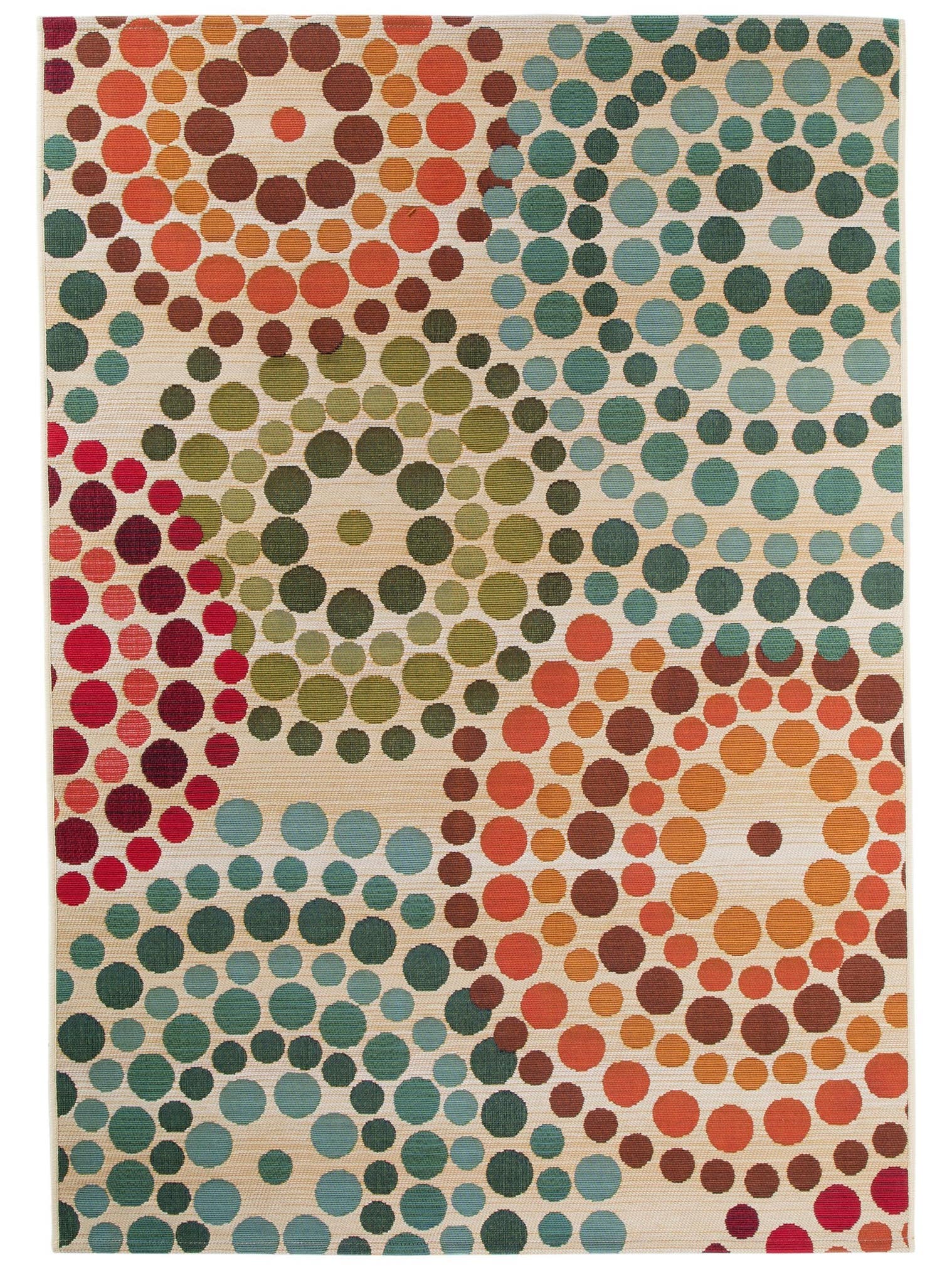 Rug made of 76% Polypropylene, 23% Polyester, 1% Latex in Beige with a 1- 5 mm high pile by benuta Nest