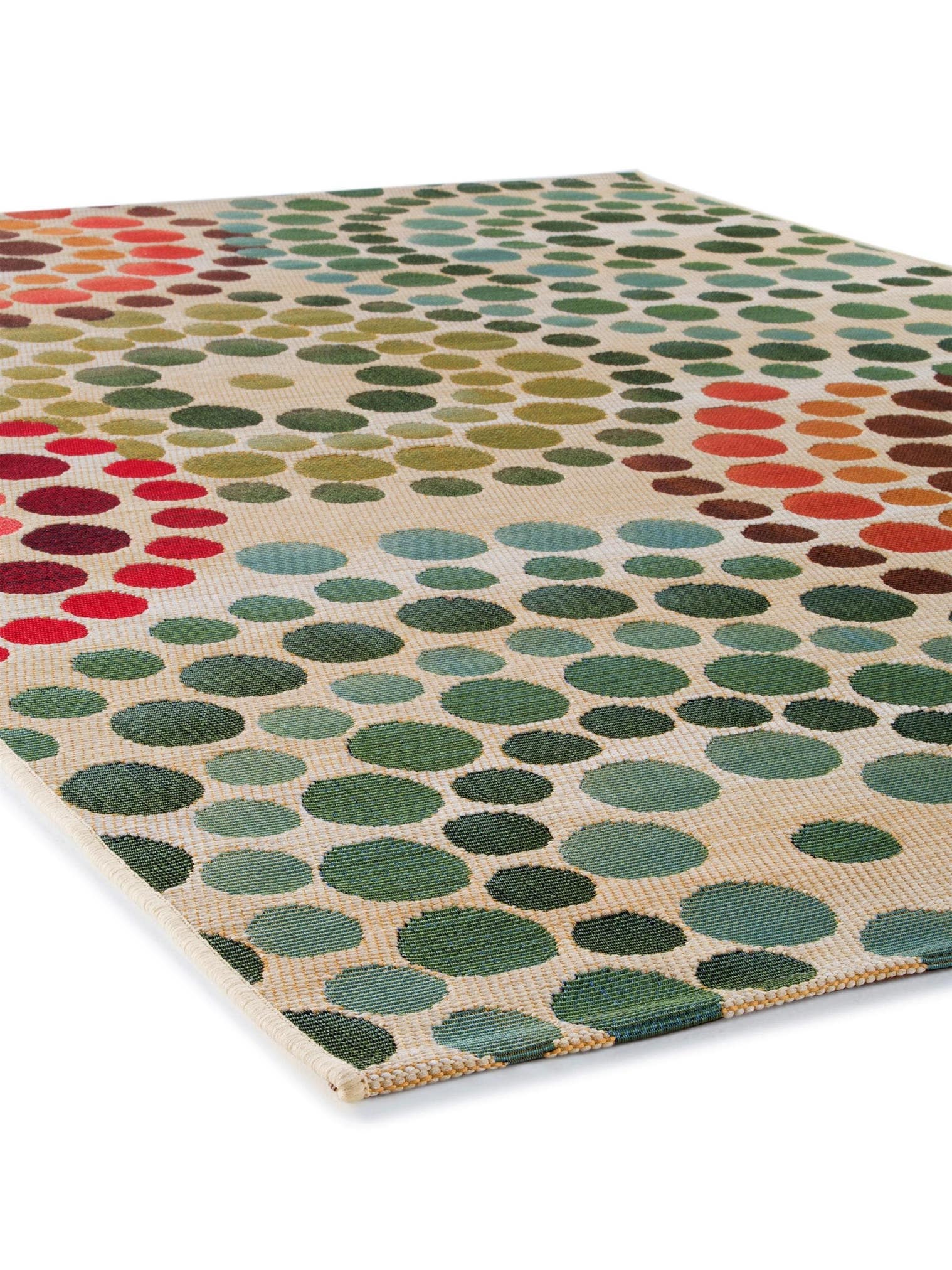 Rug made of 76% Polypropylene, 23% Polyester, 1% Latex in Beige with a 1- 5 mm high pile by benuta Nest