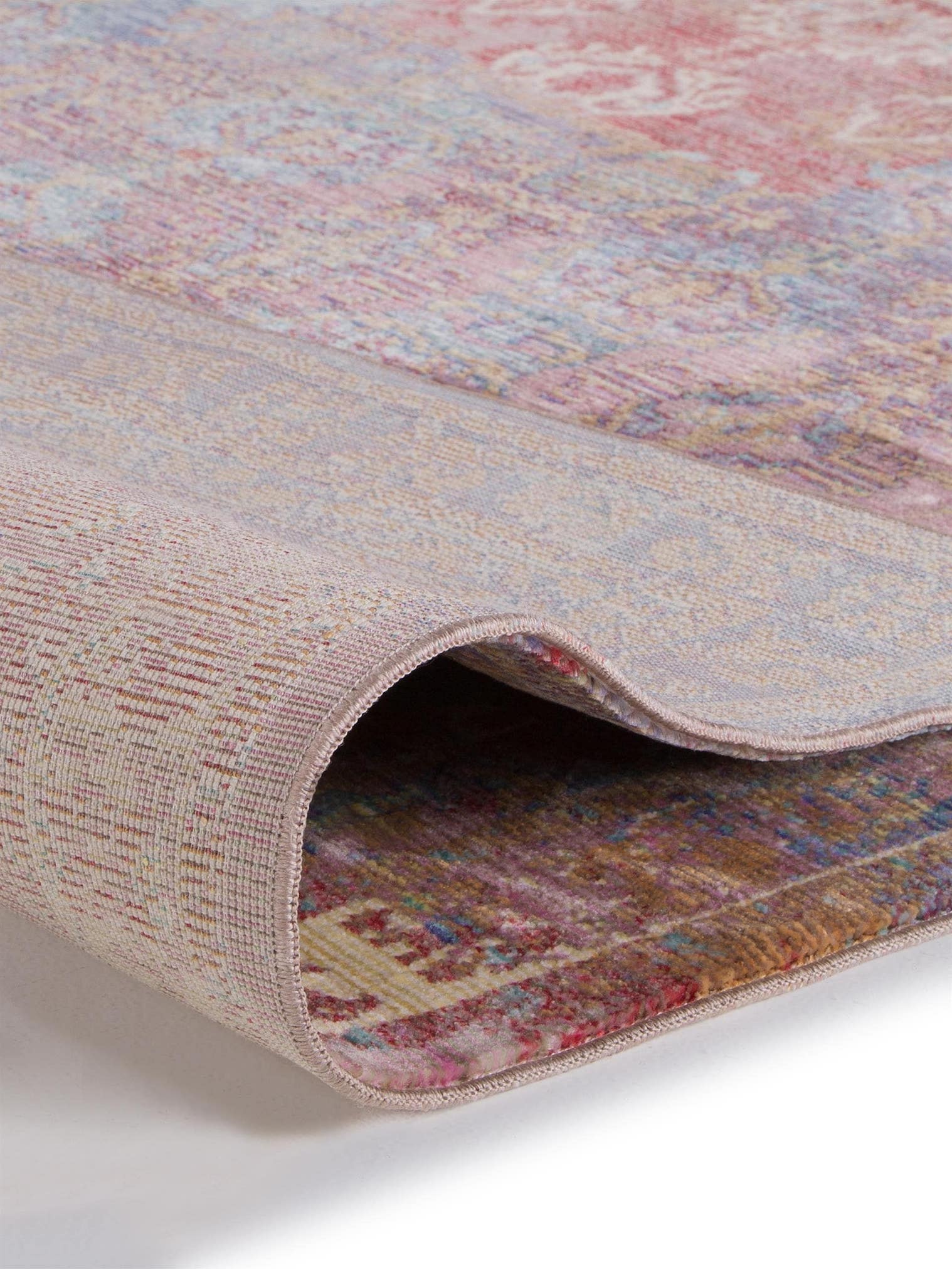 Teppich aus 100% Polyester in Multicolor mit bis 5 mm hohem Flor von benuta