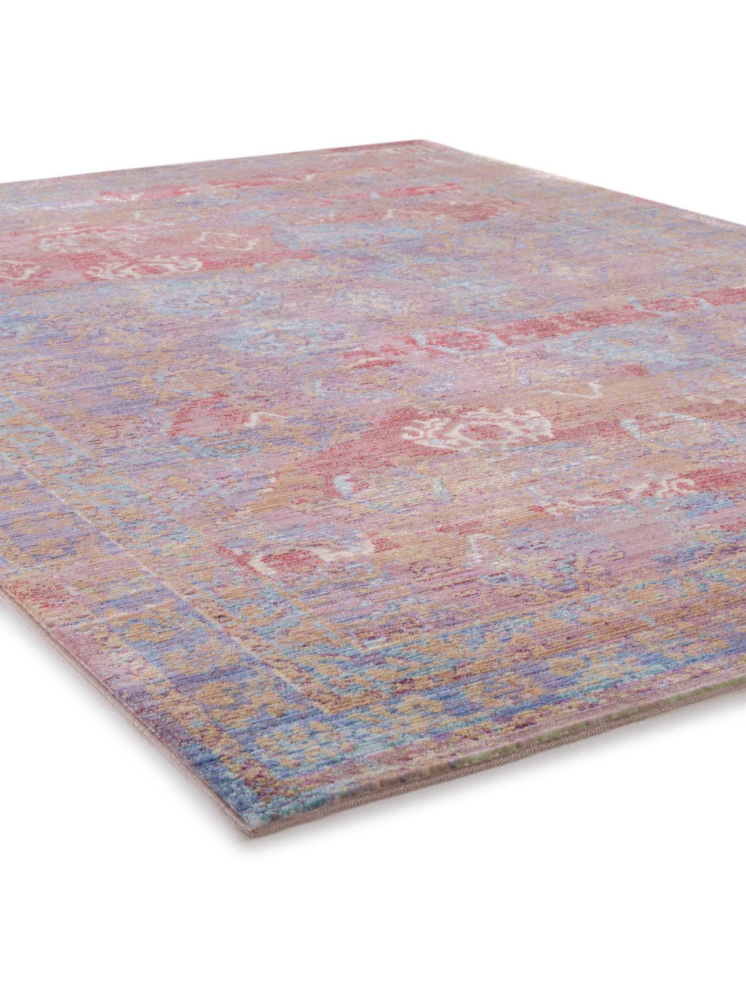 Teppich aus 100% Polyester in Multicolor mit bis 5 mm hohem Flor von benuta