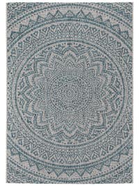 In- & Outdoor-Teppich Cleo Beige/Blau