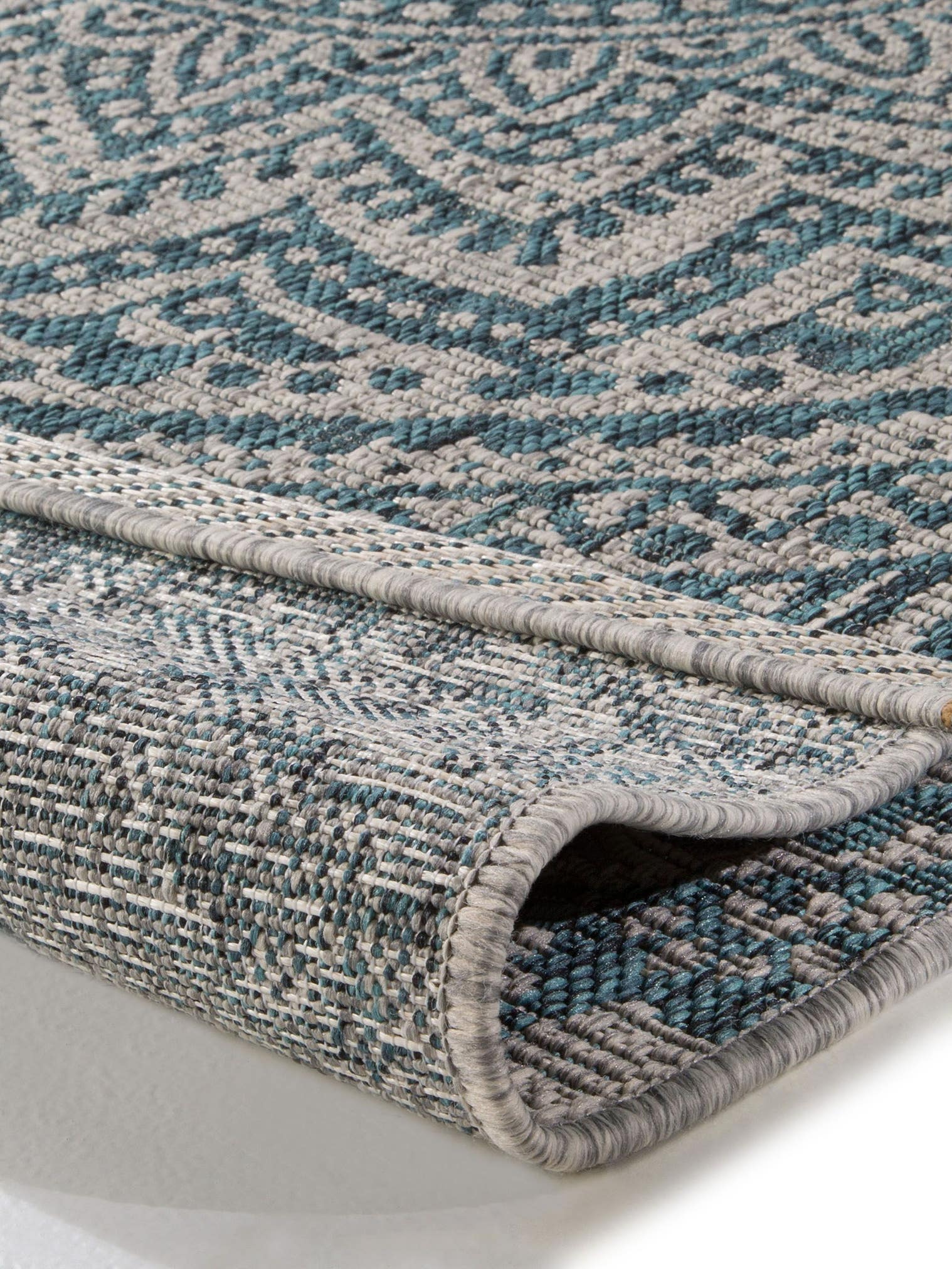 Tapis en 100% Polypropylène en Beige avec une pile de 1- 5 mm de hauteur de benuta Nest