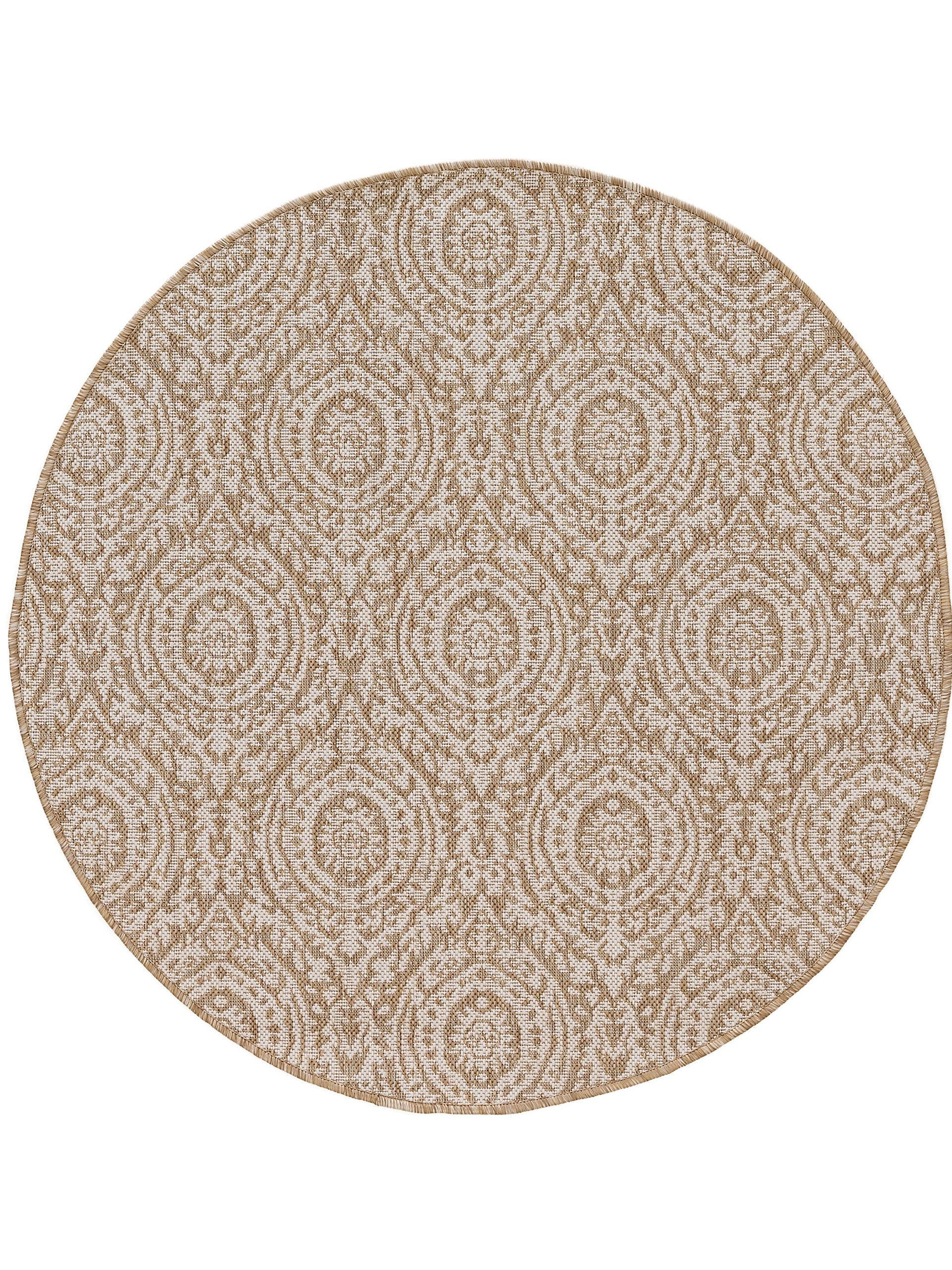Rug made of 100% Polypropylene in Beige with a 1- 5 mm high pile by benuta Nest