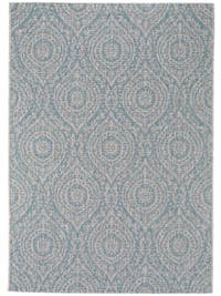 In- & Outdoor-Teppich Cleo Beige/Türkis