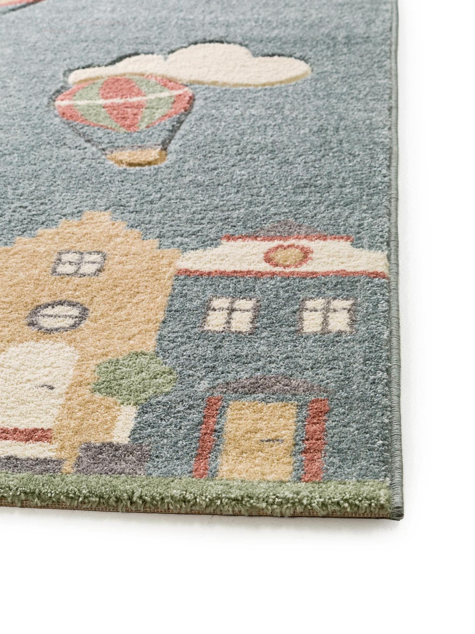 Rug made of 100% Polypropylene in Blue with a 6 - 10 mm high pile by benuta