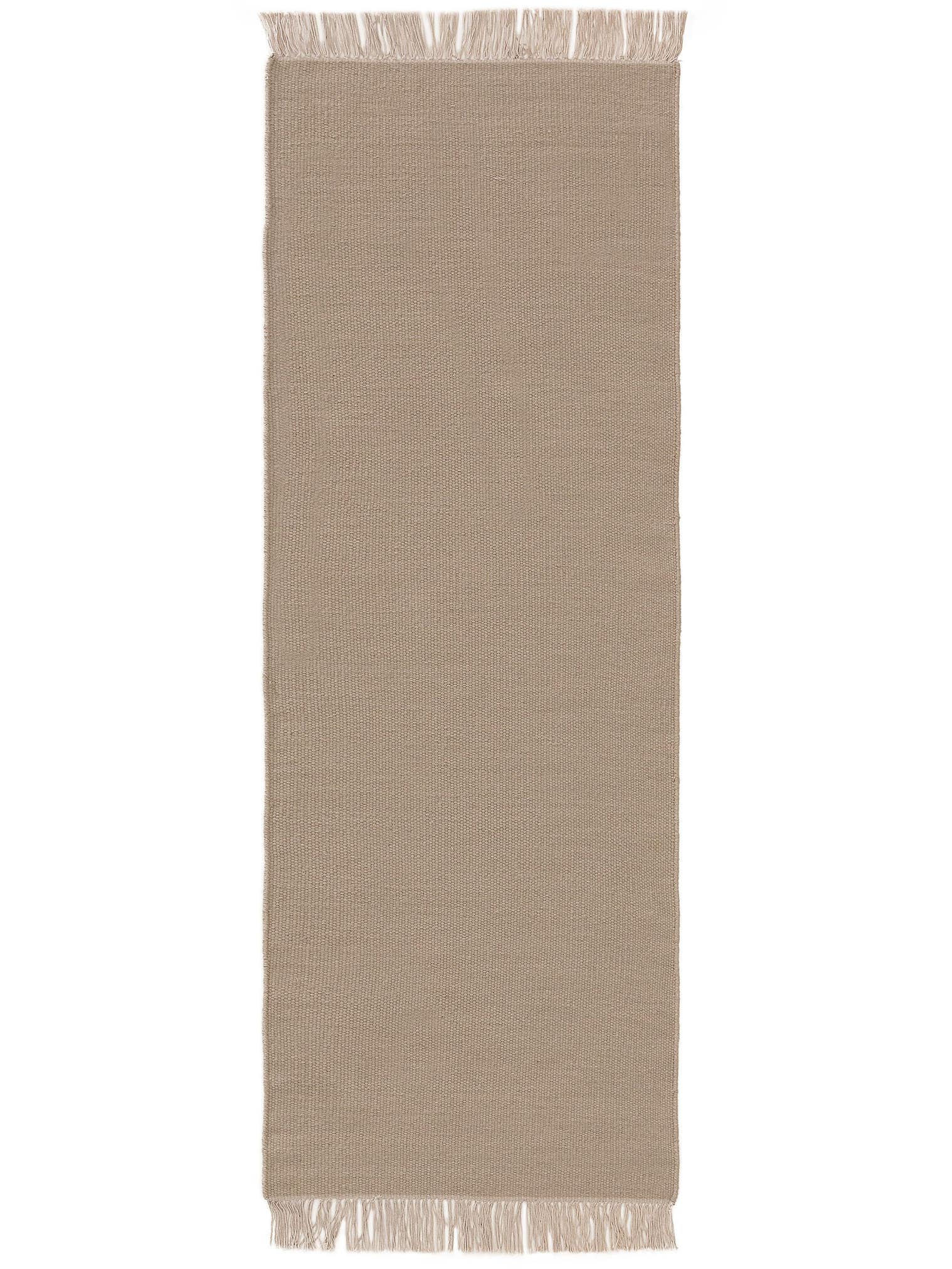 Tappeto di 80% lana, 20% cotone in Beige con pelo alto 1- 5 mm da benuta Pop
