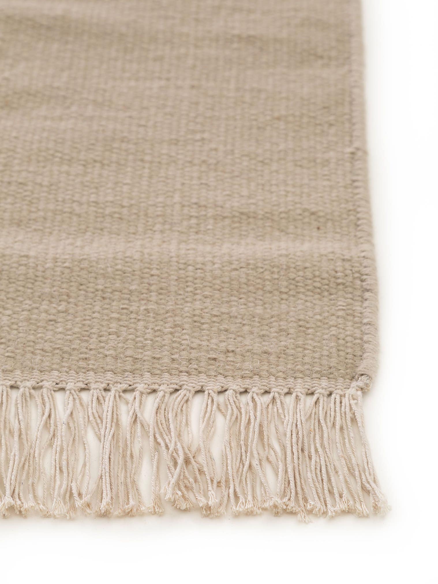 Tappeto di 80% lana, 20% cotone in Beige con pelo alto 1- 5 mm da benuta Pop