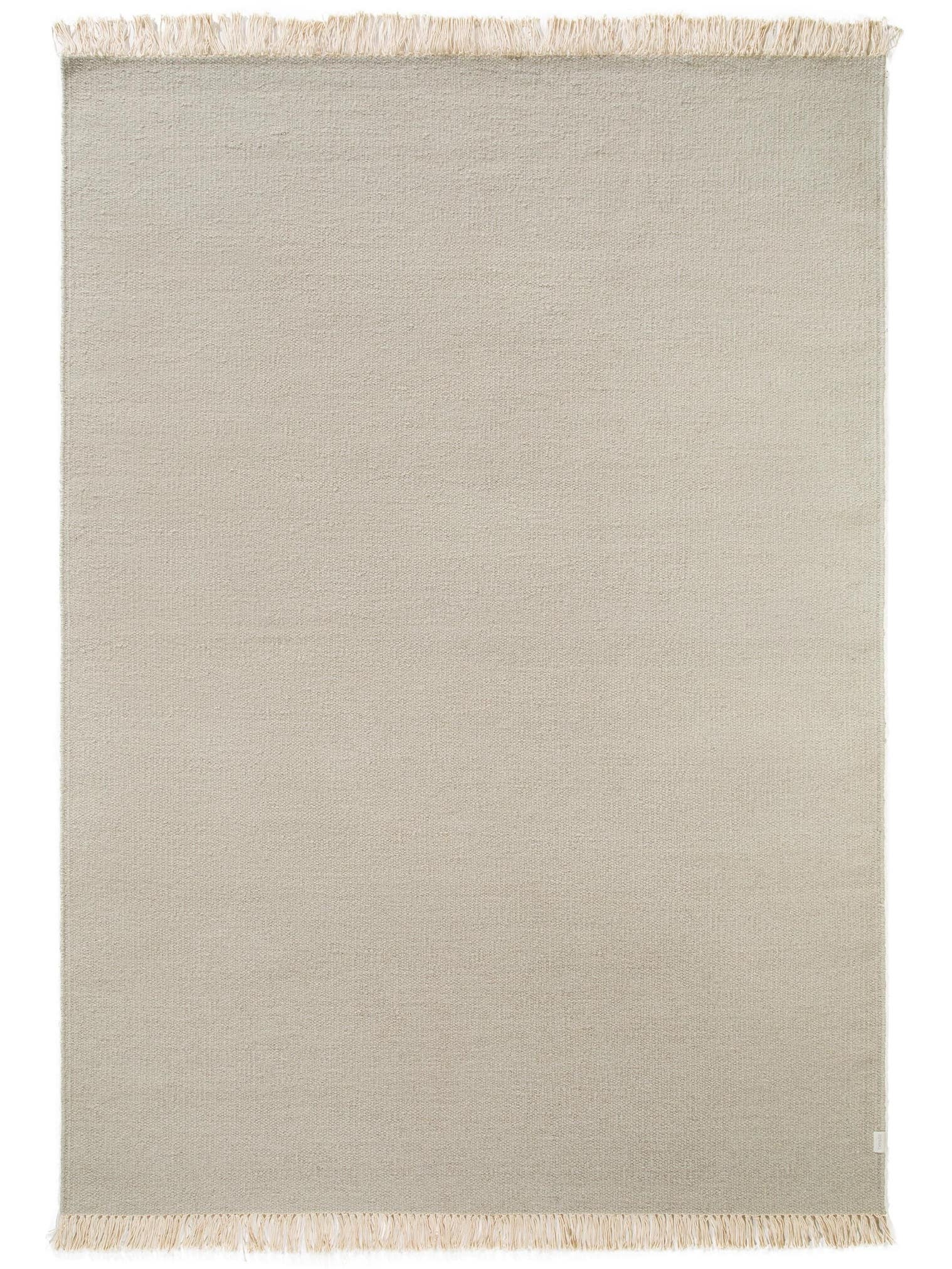 Rug made of 90% Wool, 10% Cotton in Grey with a 1- 5 mm high pile by benuta Pop
