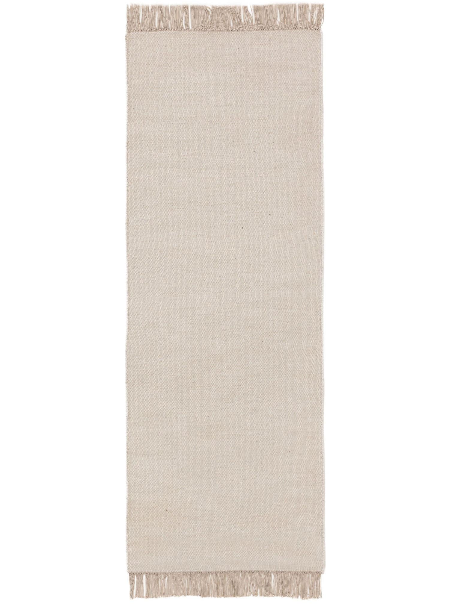 Teppich aus 80% Wolle, 20% Baumwolle in Beige mit bis 5 mm hohem Flor von benuta Pop