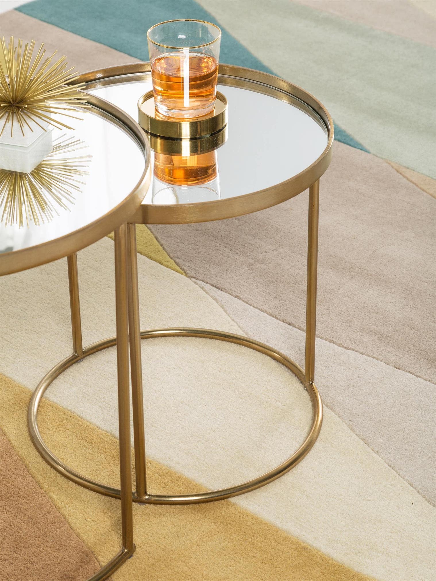 Teppich aus 100% Wolle in Beige mit 11 bis 20 mm hohem Flor von benuta Finest