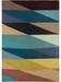 Wollteppich Aurora Multicolor/Blau
