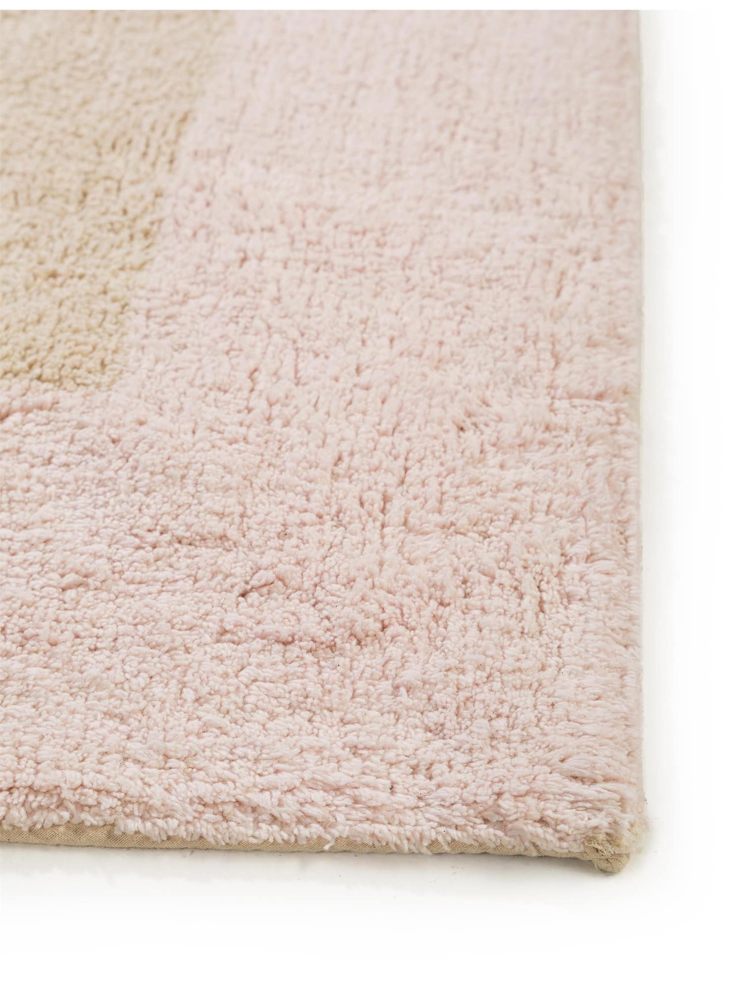 Tappeto di 100% Cotone in Rosa con pelo alto 11 - 20 mm da Lytte