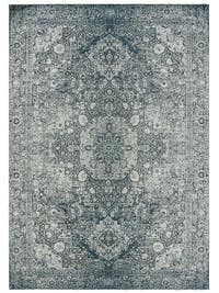 Flachgewebeteppich Frencie Blau