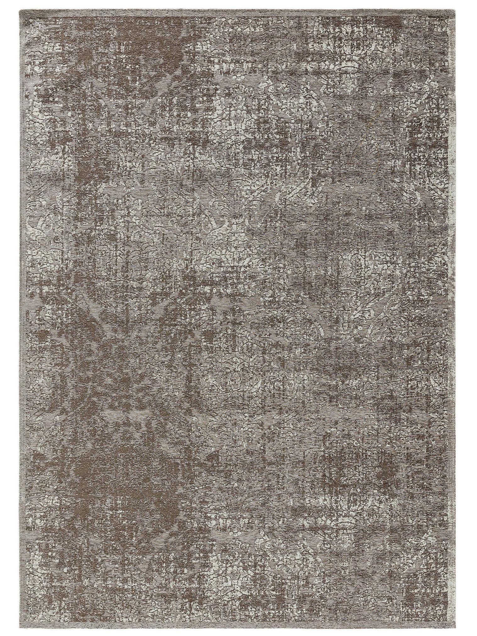 Teppich aus 55% Polyacryl, 27% Polyester, 17% Baumwolle, 1% Latex in Grau mit bis 5 mm hohem Flor von benuta Nest