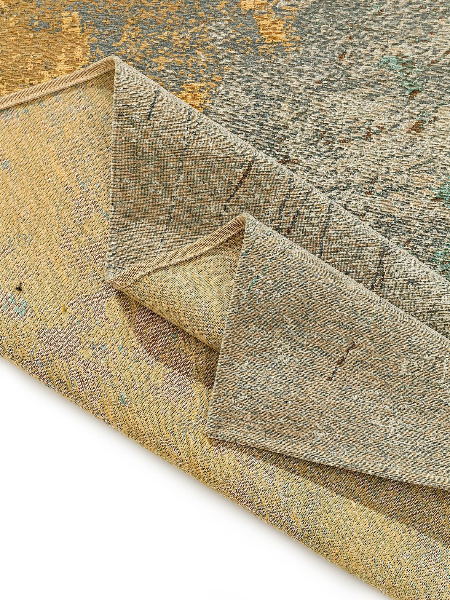 Tappeto di 55% Poliacrilico, 27% Poliestere, 17% Cotone, 1% Latex in Beige con pelo alto 1- 5 mm da benuta Nest