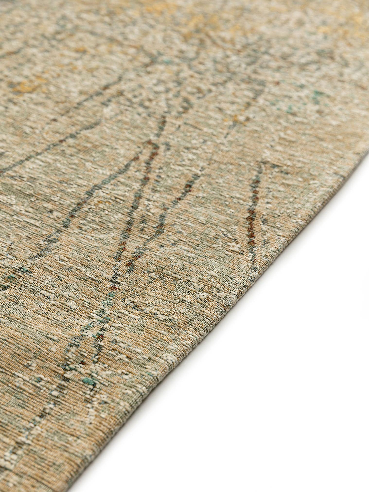 Tappeto di 55% Poliacrilico, 27% Poliestere, 17% Cotone, 1% Latex in Beige con pelo alto 1- 5 mm da benuta Nest