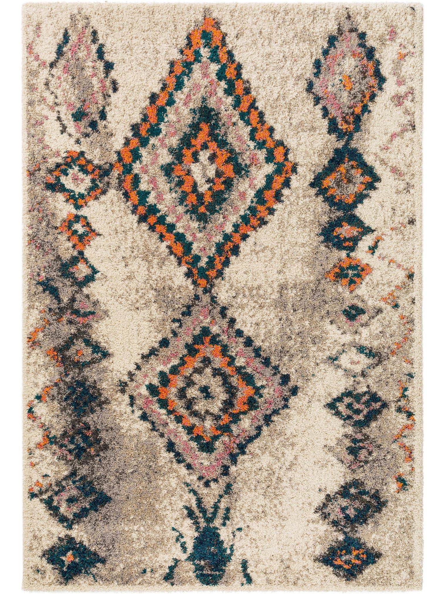 Tapis en 100% Polypropylène en Beige avec une pile de 21 - 30 mm de hauteur de benuta Pop