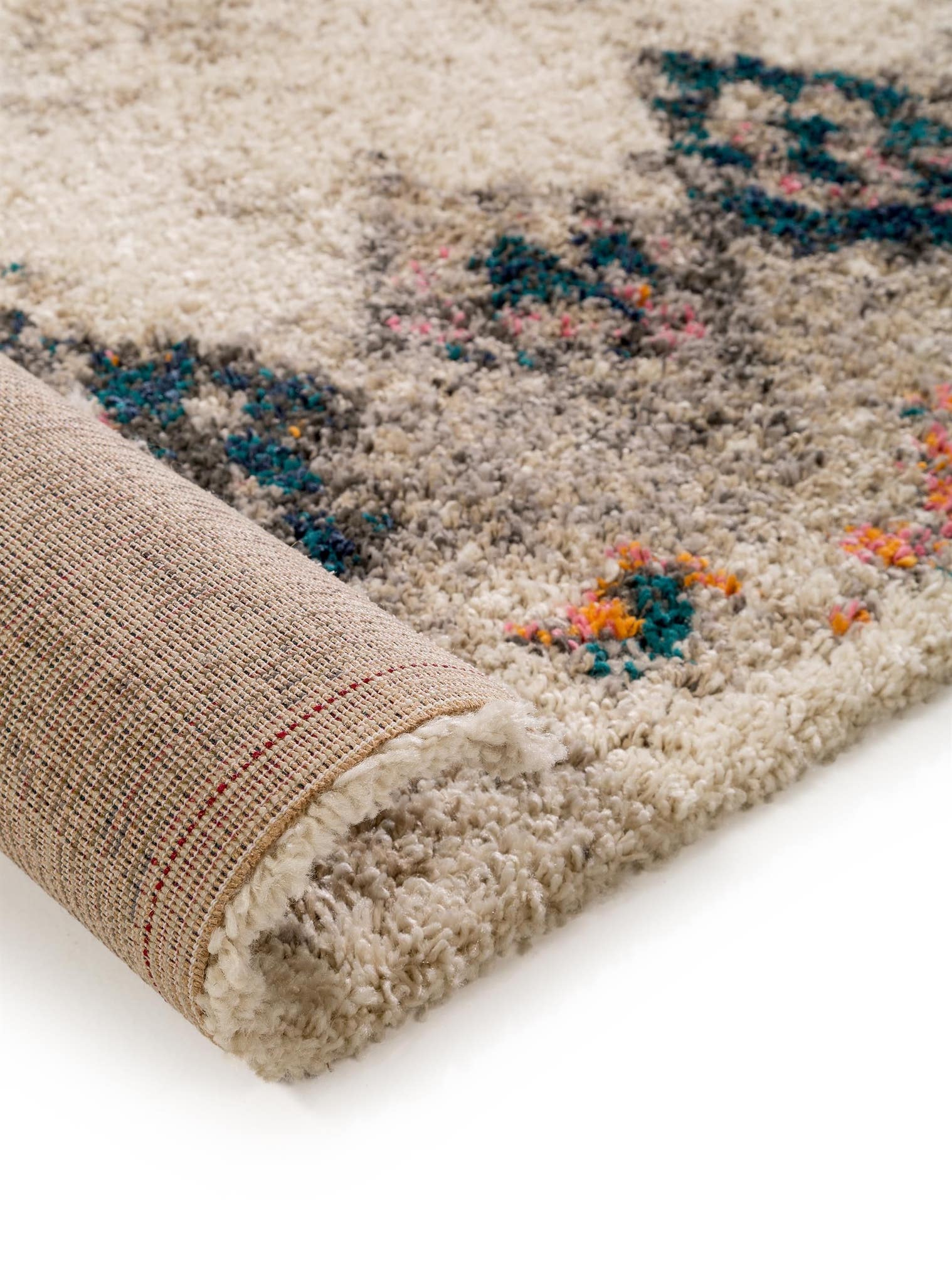 Tapis en 100% Polypropylène en Beige avec une pile de 21 - 30 mm de hauteur de benuta Pop